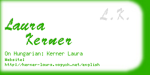 laura kerner business card